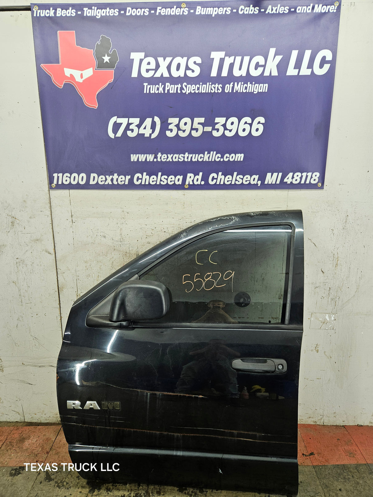 2003-2008 Dodge Ram 3rd Gen Driver Side Front Quad Cab Crew Cab Door 1500 2500 3500 4500 5500 - Black