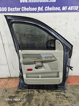 2003-2008 Dodge Ram 3rd Gen Driver Side Front Quad Cab Crew Cab Door 1500 2500 3500 4500 5500 - Black