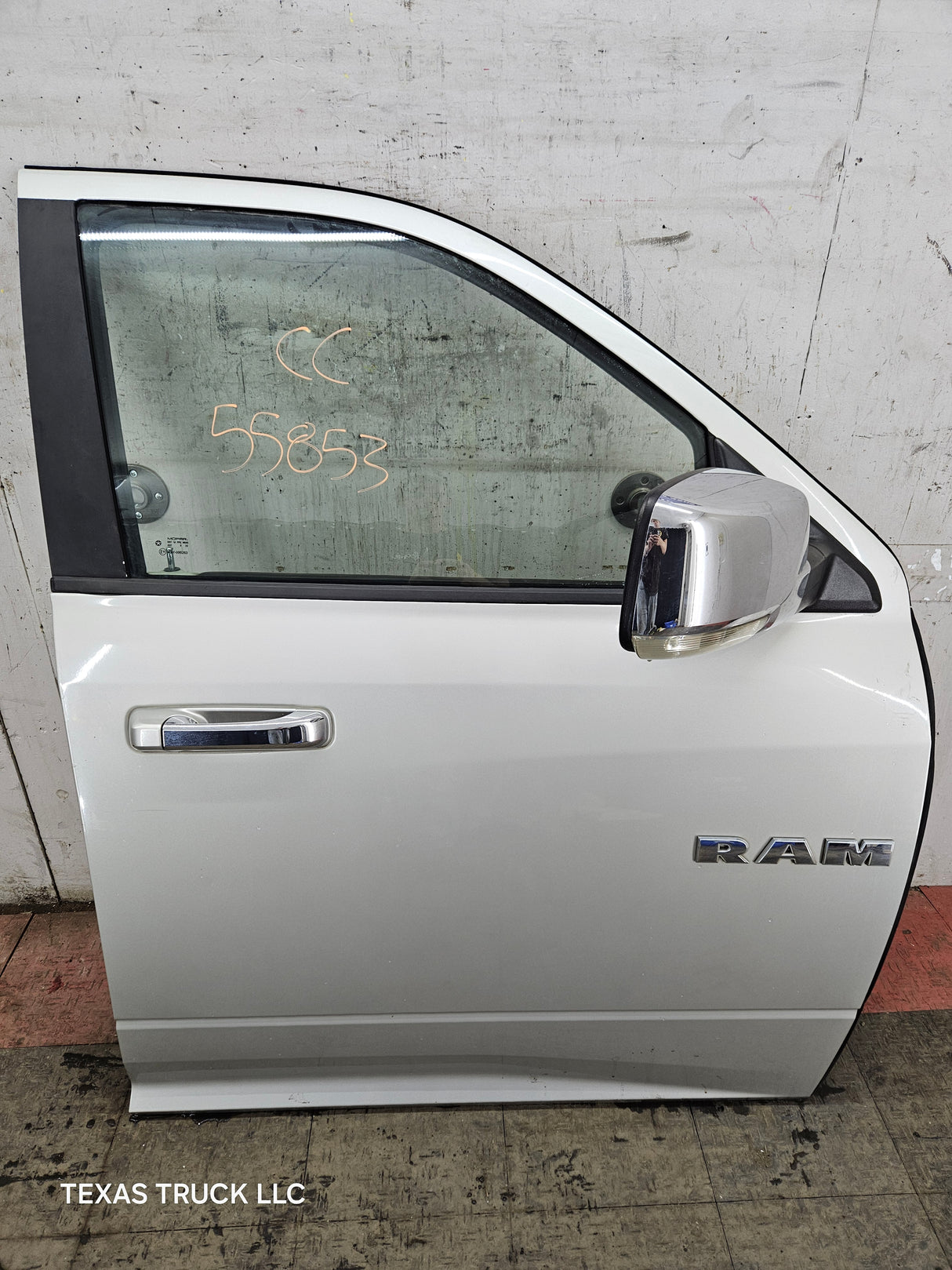 2009-2018 Dodge Ram 4th Gen Passenger Side RH Front Quad Cab Door 1500 2500 3500 4500 5500 - Light Graystone Pearl Coat