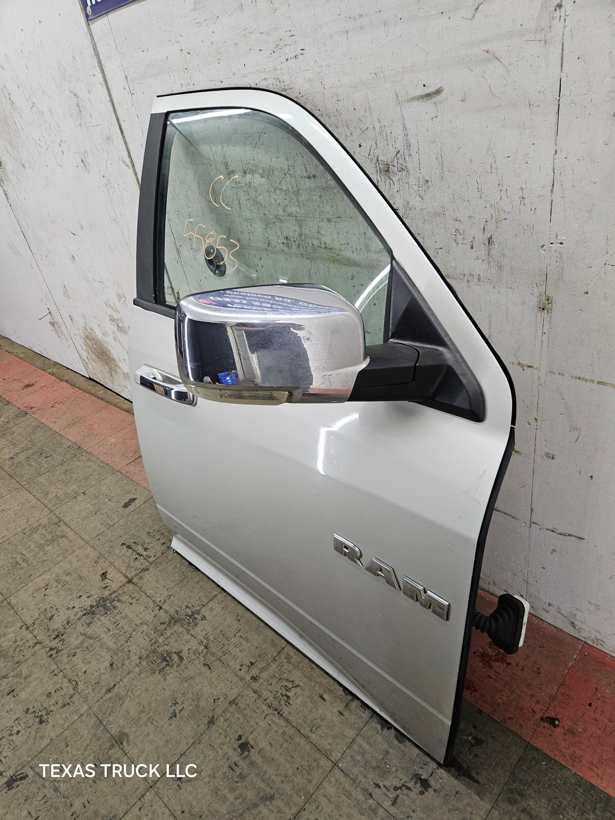 2009-2018 Dodge Ram 4th Gen Passenger Side RH Front Quad Cab Door 1500 2500 3500 4500 5500 - Light Graystone Pearl Coat