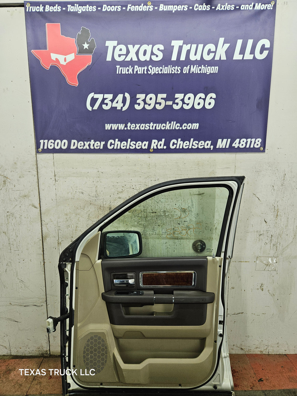 2009-2018 Dodge Ram 4th Gen Passenger Side RH Front Quad Cab Door 1500 2500 3500 4500 5500 - Light Graystone Pearl Coat