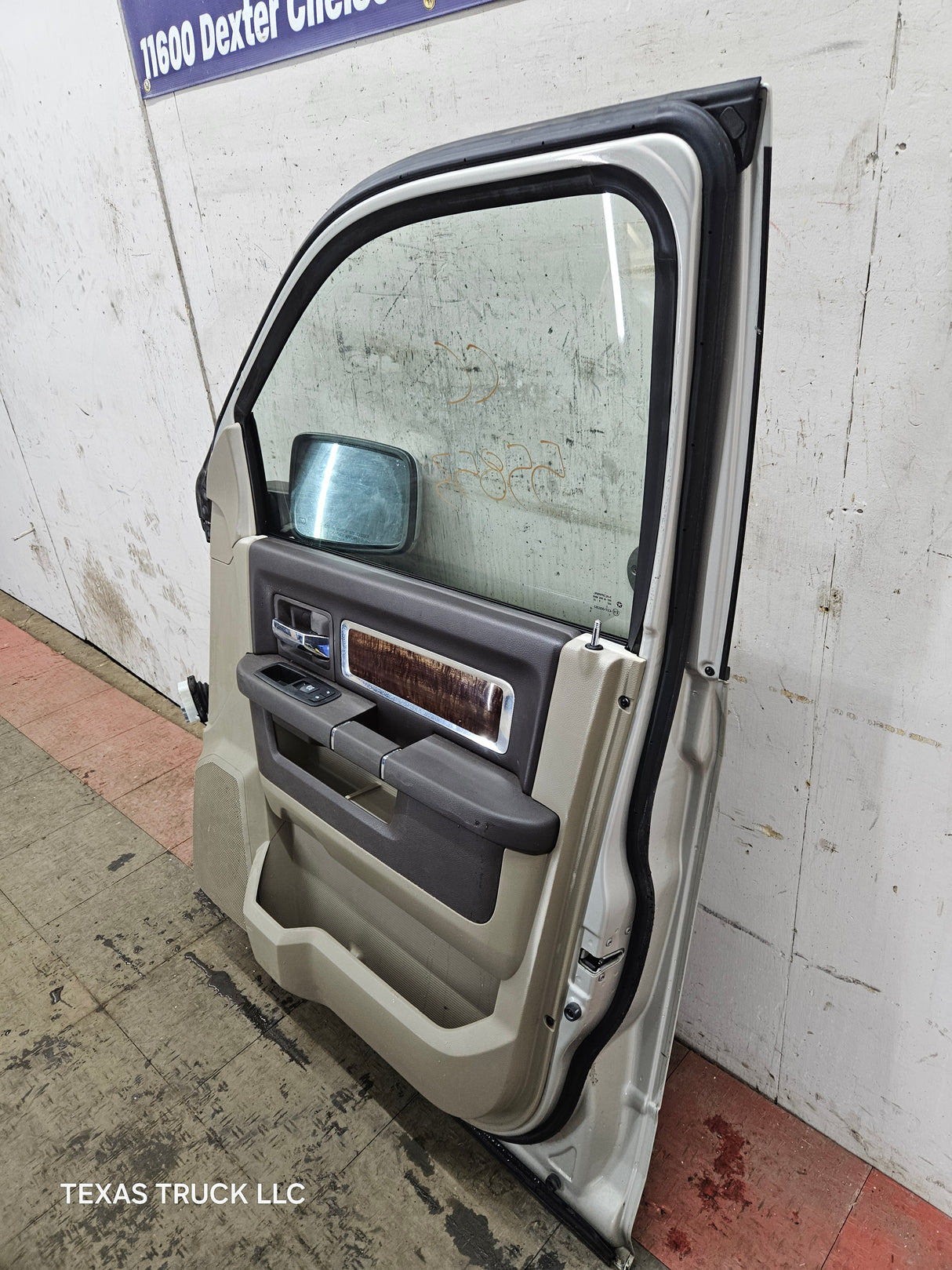 2009-2018 Dodge Ram 4th Gen Passenger Side RH Front Quad Cab Door 1500 2500 3500 4500 5500 - Light Graystone Pearl Coat
