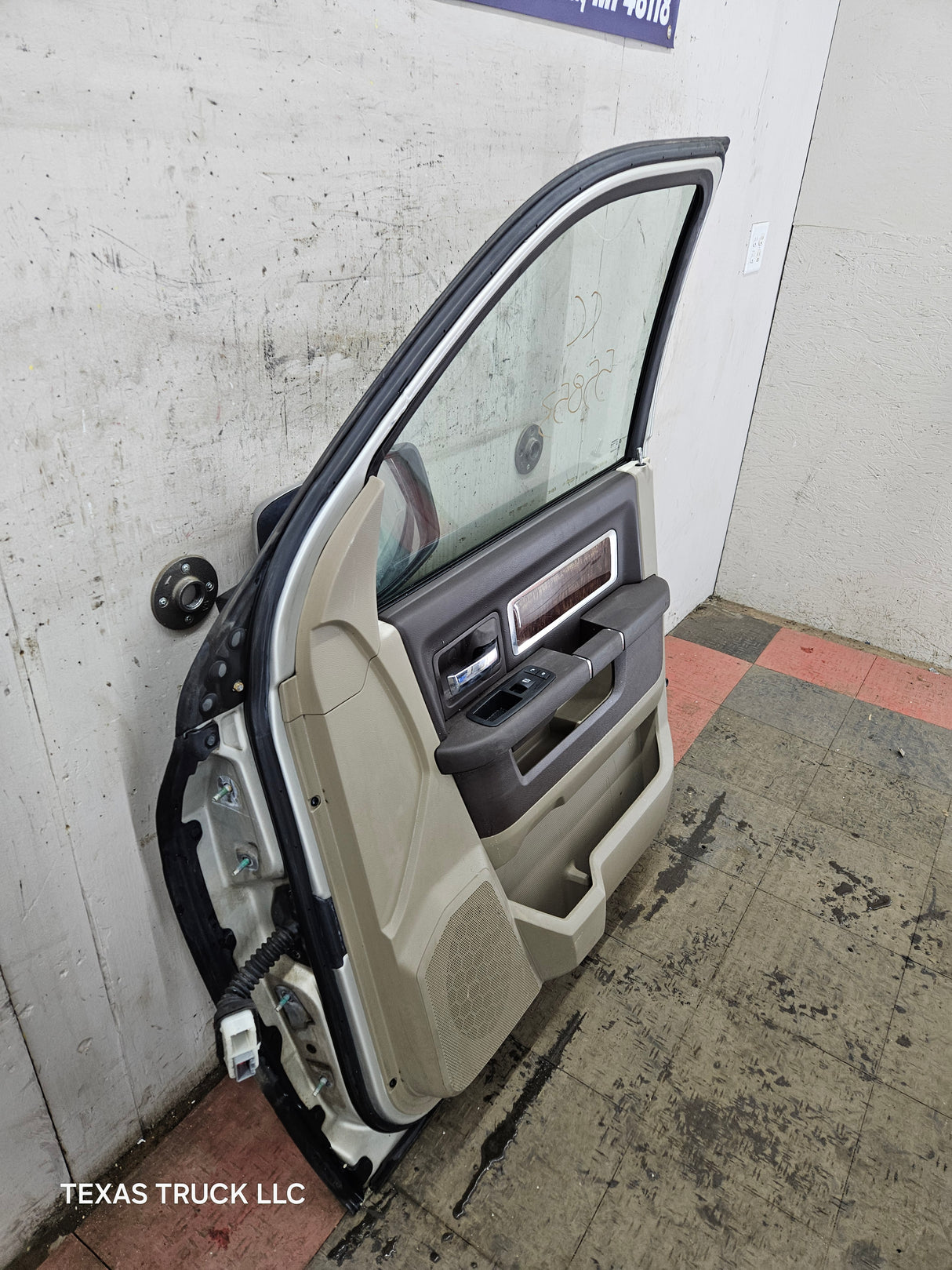 2009-2018 Dodge Ram 4th Gen Passenger Side RH Front Quad Cab Door 1500 2500 3500 4500 5500 - Light Graystone Pearl Coat