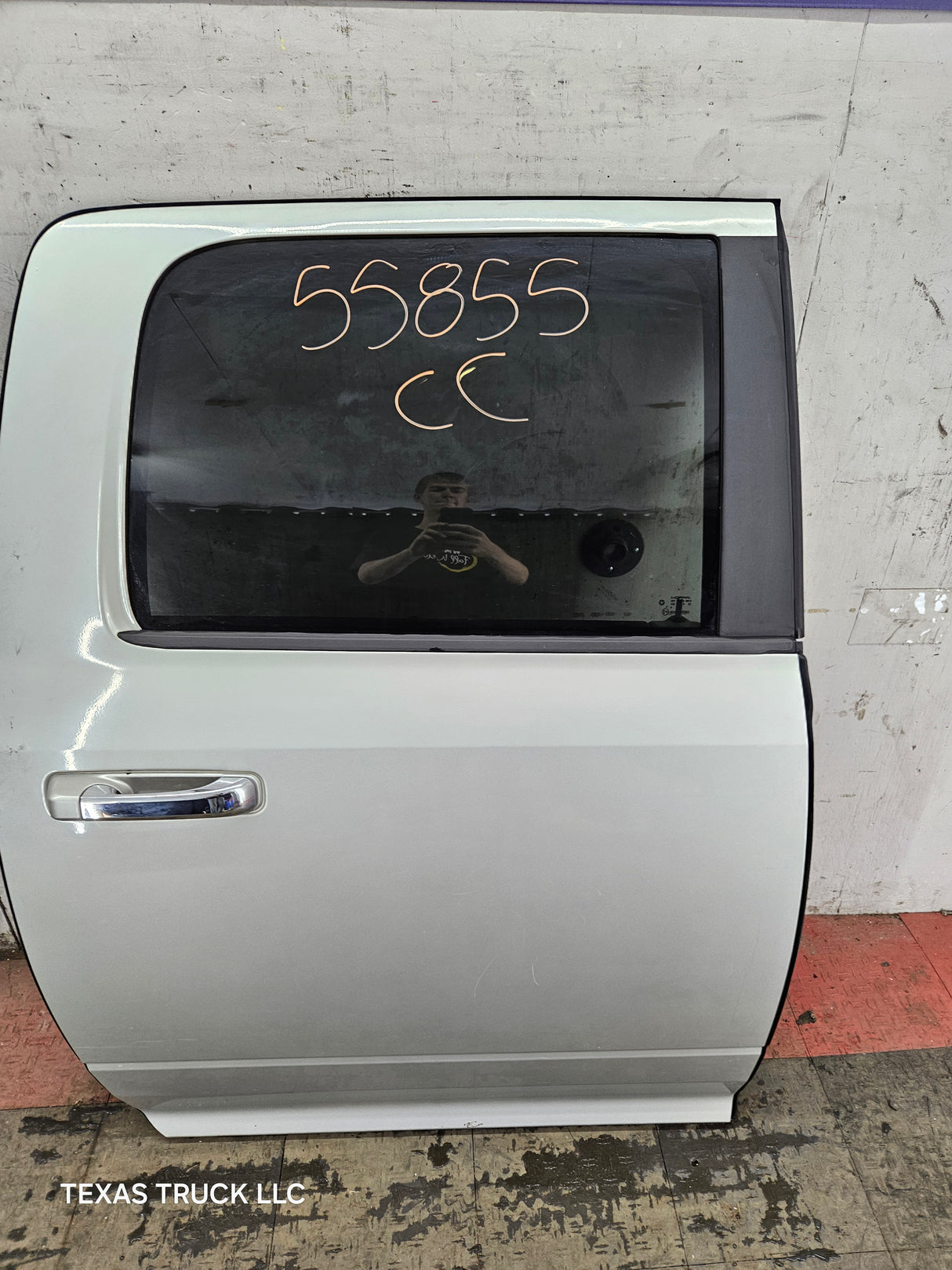 2009-2018 Dodge Ram 4th Gen Passenger Side Rear CREW Cab Door 1500 2500 3500 4500 5500 - Light Graystone Pearl Coat