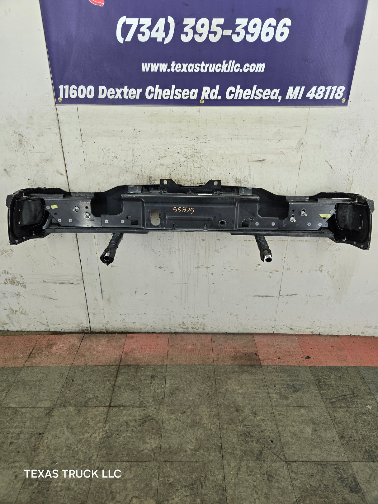 2023-2026 Ford Super Duty Rear Bumper With Sensor Holes F250 F350 F450 F550 - Black
