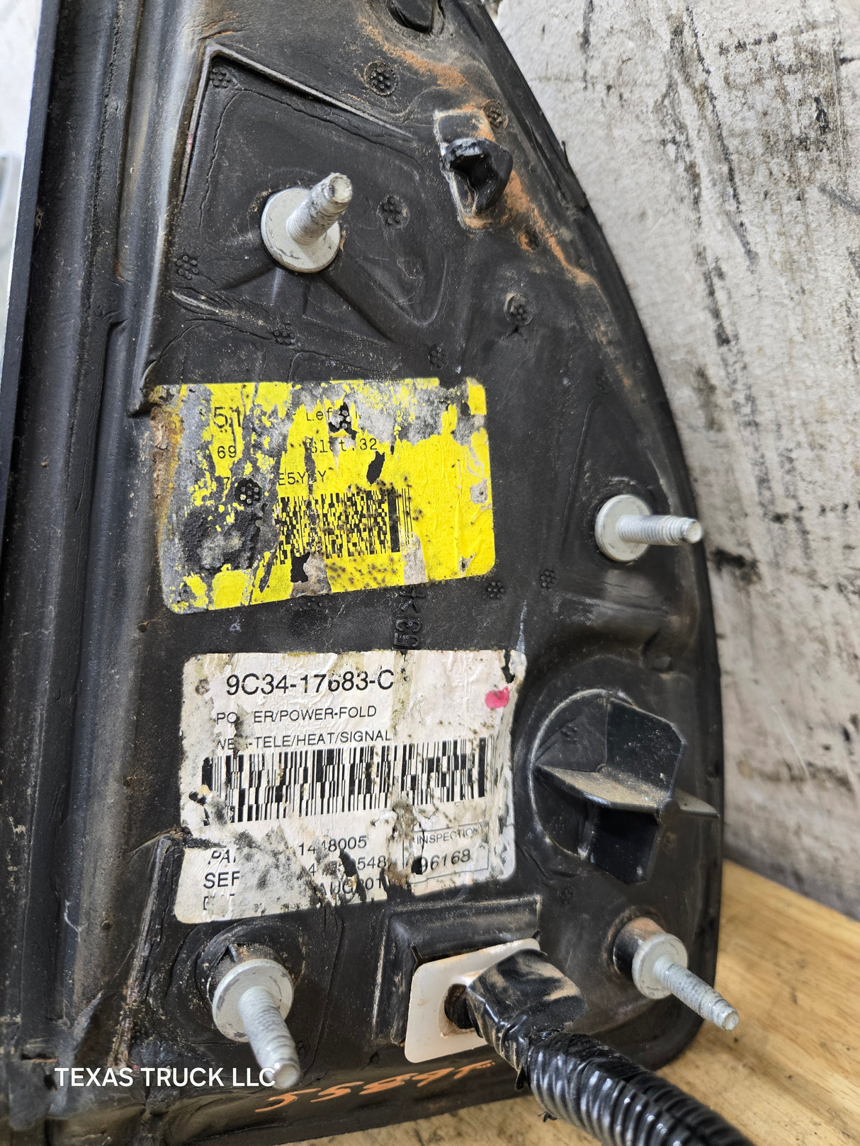 2008-2016 Ford Super Duty F250 F350 F450 F550 LH Driver Side Power Fold & Telescope Heated Towing Mirror OEM