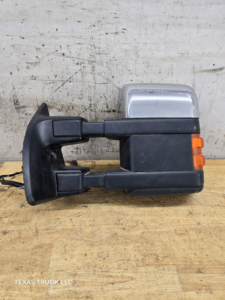 2008-2016 Ford Super Duty F250 F350 F450 F550 LH Driver Side Power Fold & Telescope Heated Towing Mirror OEM