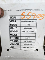 1999 Dodge Ram 3500 Dually 2wd Front Axle Assembly Beam 28k Miles