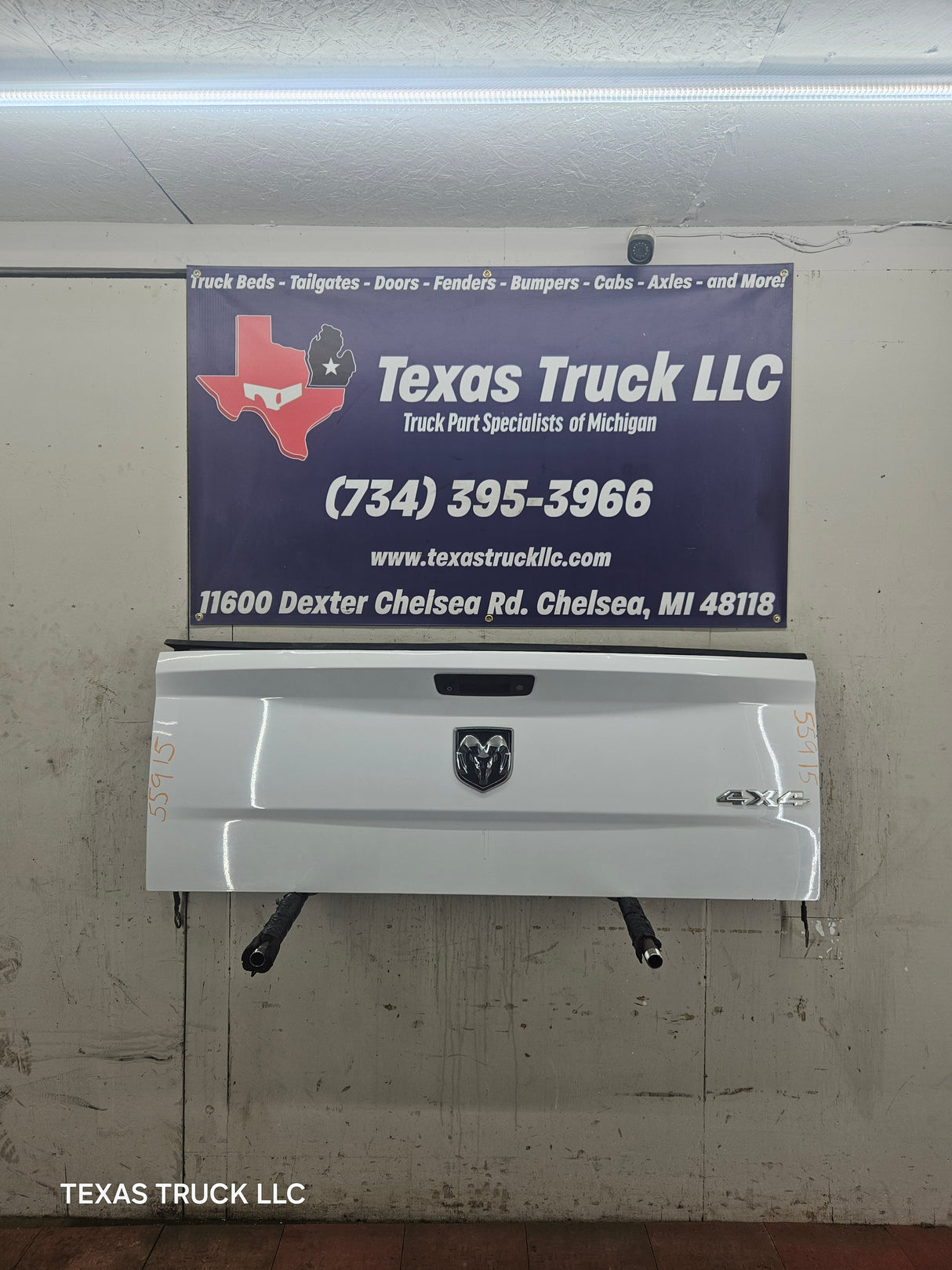 2009-2018 Dodge Ram 4th Gen 1500 2500 3500 Tailgate - Bright White Clear Coat