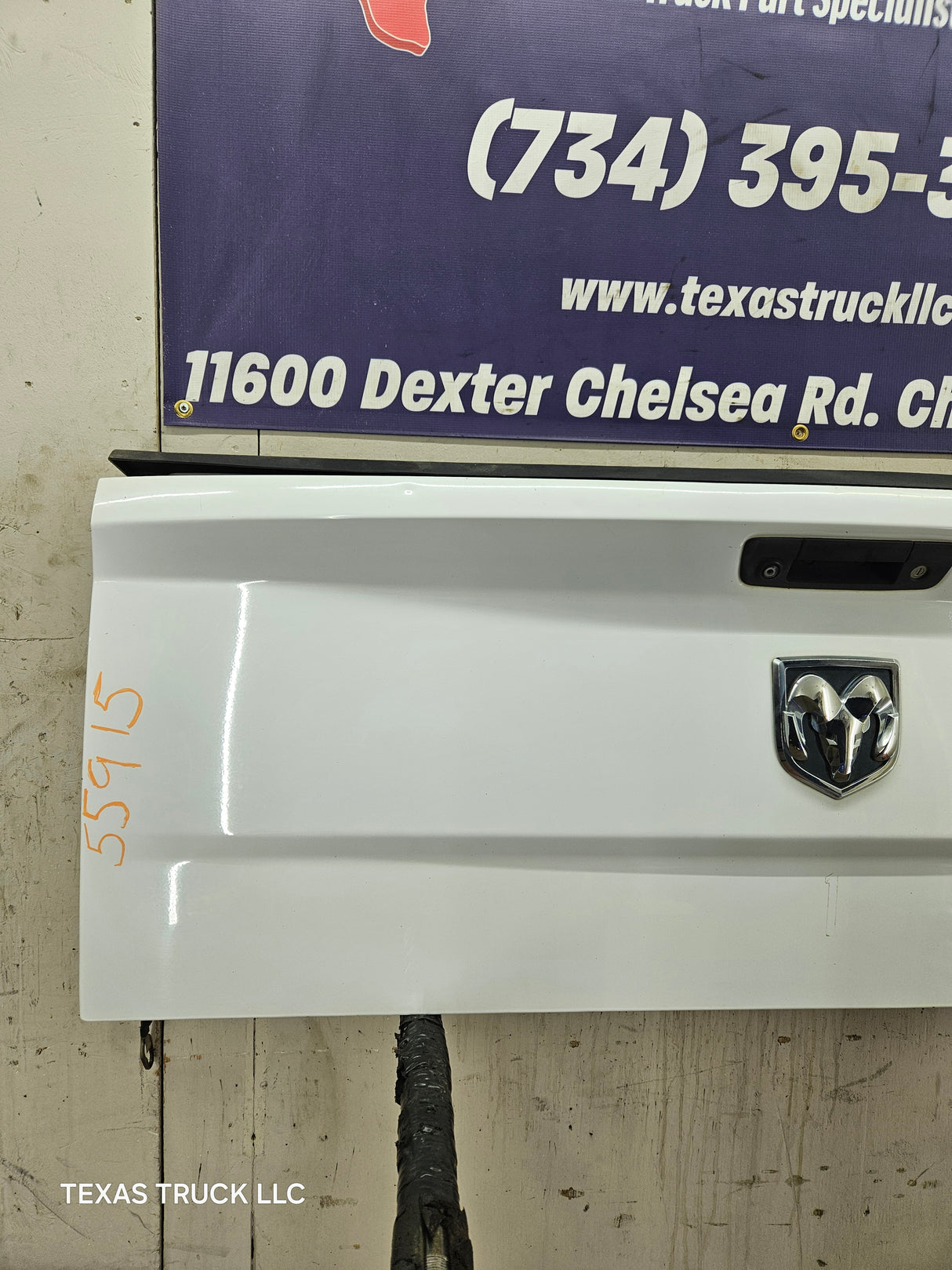 2009-2018 Dodge Ram 4th Gen 1500 2500 3500 Tailgate - Bright White Clear Coat