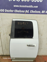 2009-2018 Dodge Ram 4th Gen Driver Side LH Rear Quad Cab Door 1500 2500 3500 4500 5500 - Bright White Clear Coat & Pebble Beige/Bark Brown