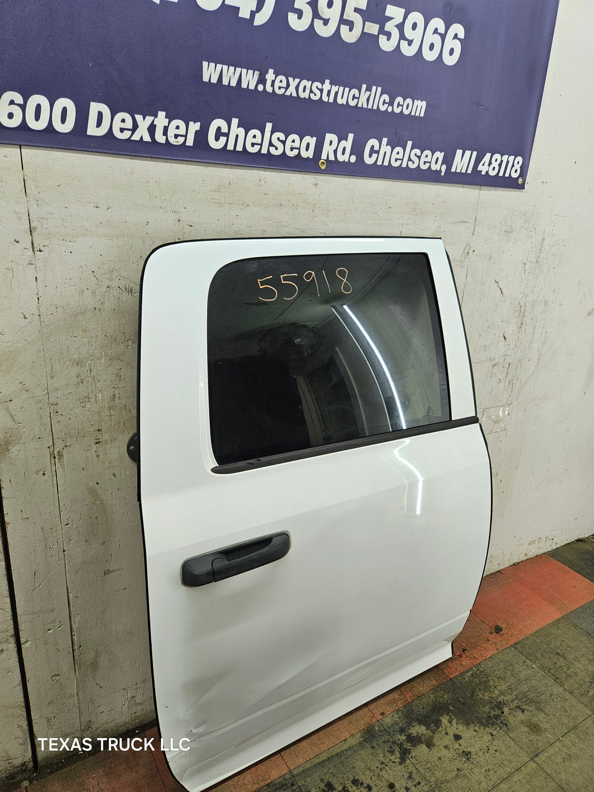 2009-2018 Dodge Ram 4th Gen RH Passenger Side Rear CREW Cab Door 1500 2500 3500 4500 5500 - Bright White Clear Coat