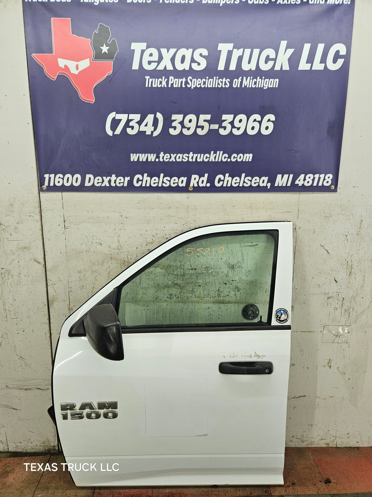 2009-2018 Dodge Ram 4th Gen LH Driver Side Front Quad/Crew Cab Door 1500 2500 3500 4500 5500 - Bright White Clear Coat