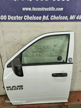 2009-2018 Dodge Ram 4th Gen LH Driver Side Front Quad/Crew Cab Door 1500 2500 3500 4500 5500 - Bright White Clear Coat