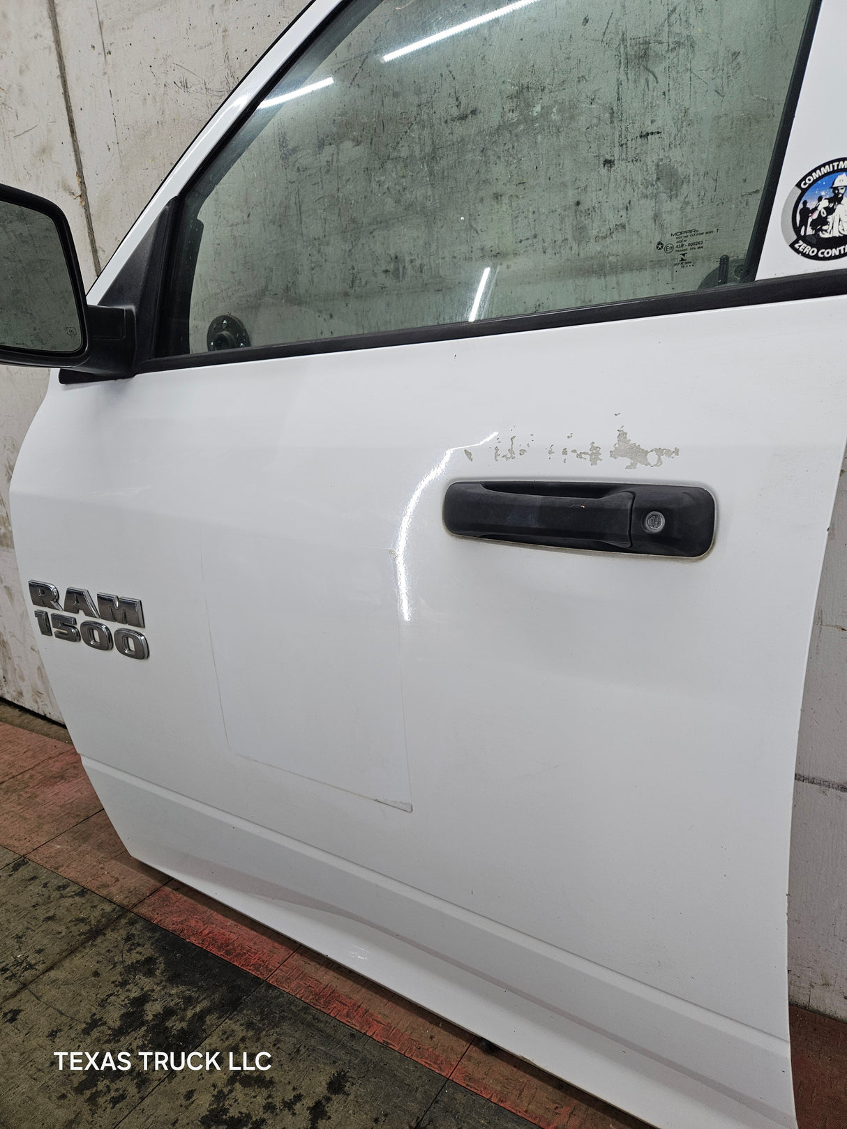 2009-2018 Dodge Ram 4th Gen LH Driver Side Front Quad/Crew Cab Door 1500 2500 3500 4500 5500 - Bright White Clear Coat