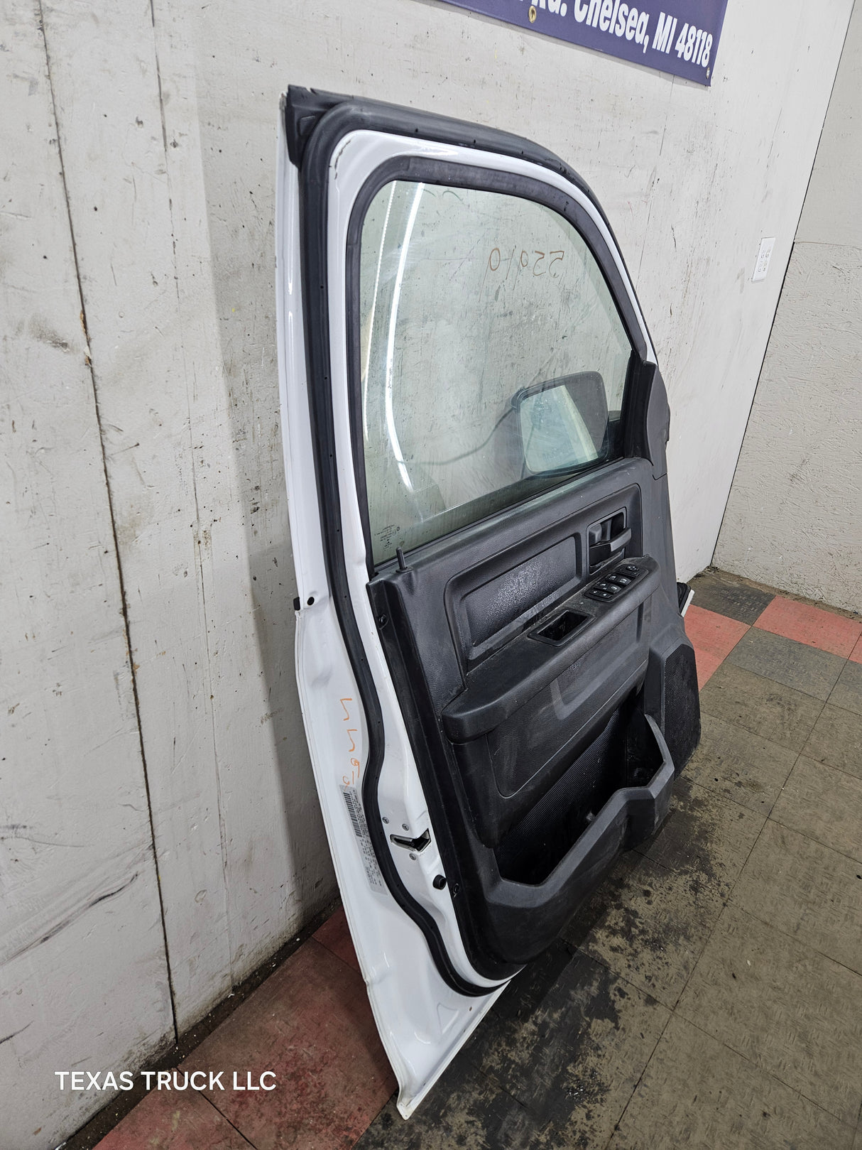 2009-2018 Dodge Ram 4th Gen LH Driver Side Front Quad/Crew Cab Door 1500 2500 3500 4500 5500 - Bright White Clear Coat