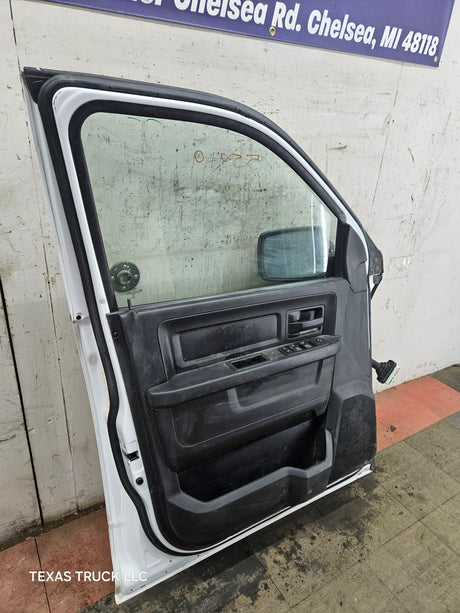 2009-2018 Dodge Ram 4th Gen LH Driver Side Front Quad/Crew Cab Door 1500 2500 3500 4500 5500 - Bright White Clear Coat