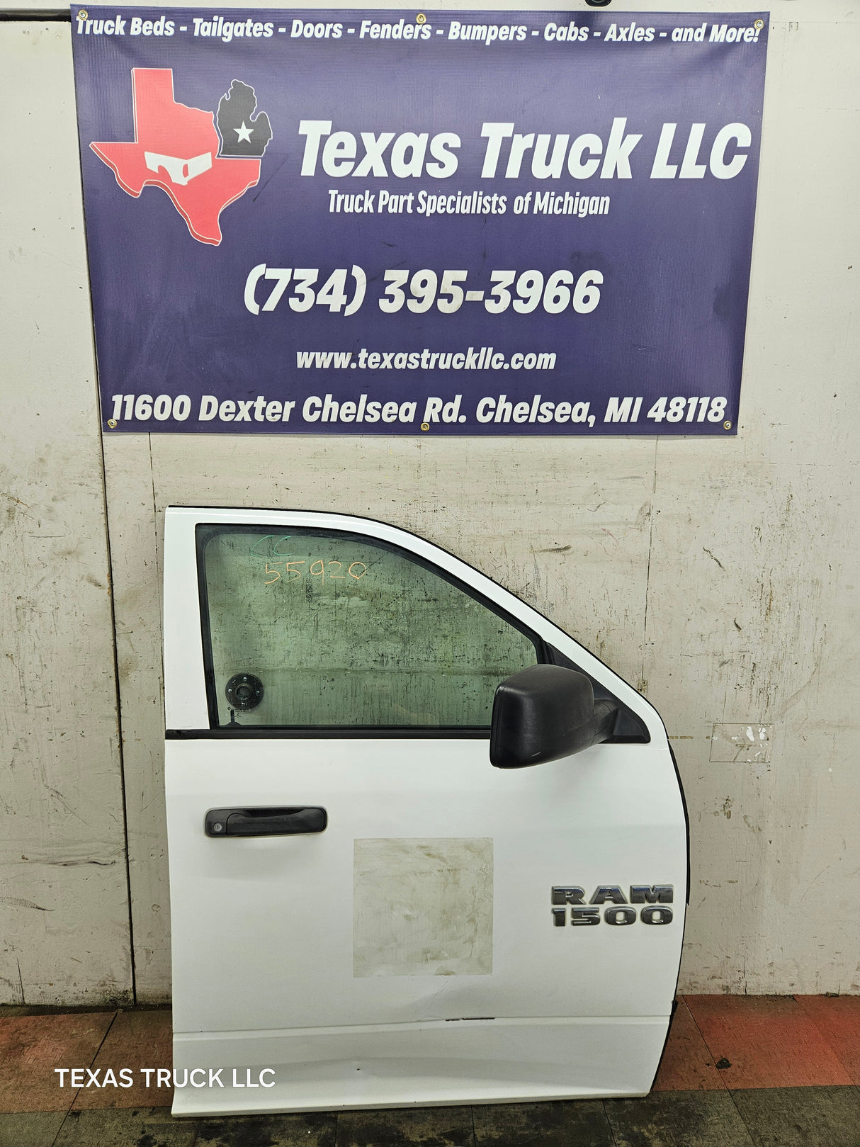 2009-2018 Dodge Ram 4th Gen Passenger Side RH Front Quad Cab Door 1500 2500 3500 4500 5500 - Bright White Clear Coat