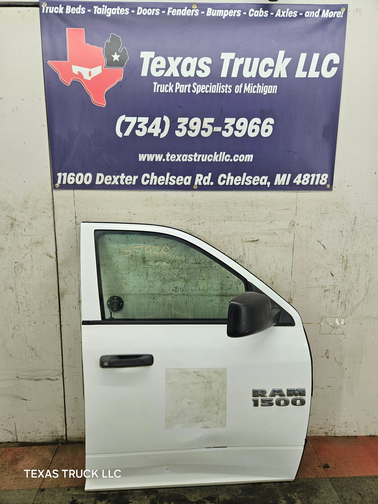 2009-2018 Dodge Ram 4th Gen Passenger Side RH Front Quad Cab Door 1500 2500 3500 4500 5500 - Bright White Clear Coat