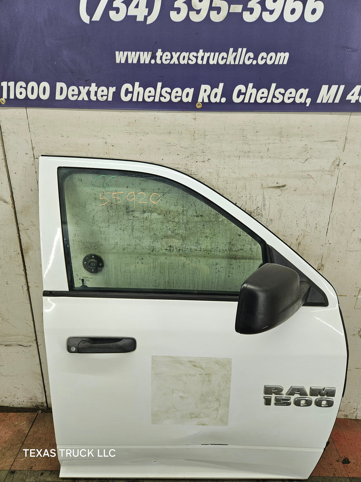 2009-2018 Dodge Ram 4th Gen Passenger Side RH Front Quad Cab Door 1500 2500 3500 4500 5500 - Bright White Clear Coat