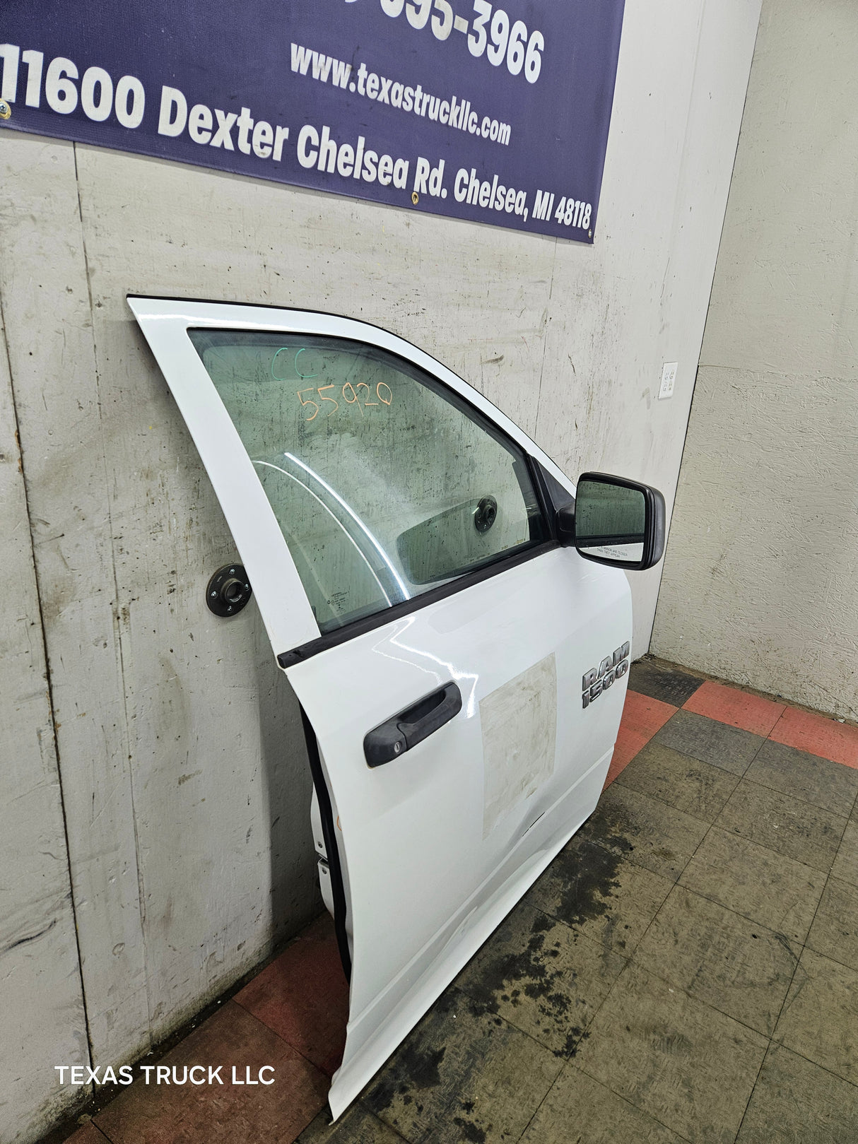 2009-2018 Dodge Ram 4th Gen Passenger Side RH Front Quad Cab Door 1500 2500 3500 4500 5500 - Bright White Clear Coat