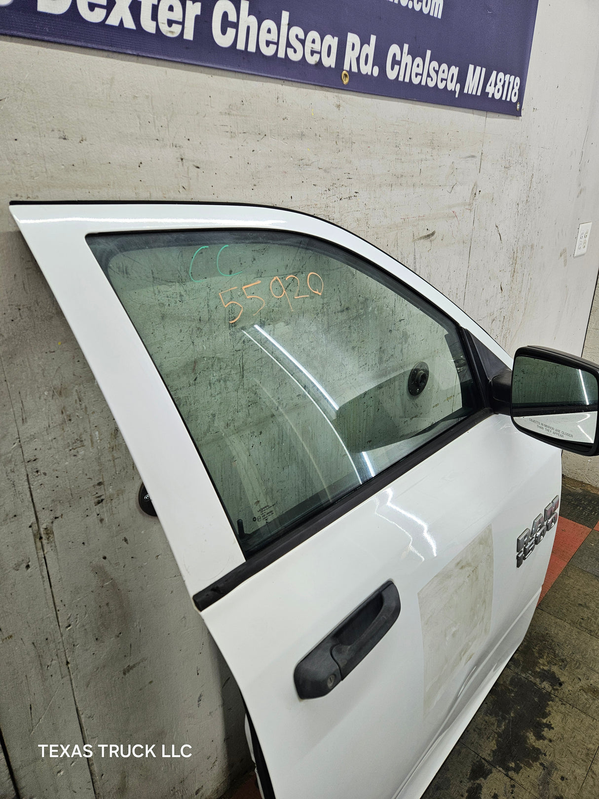 2009-2018 Dodge Ram 4th Gen Passenger Side RH Front Quad Cab Door 1500 2500 3500 4500 5500 - Bright White Clear Coat