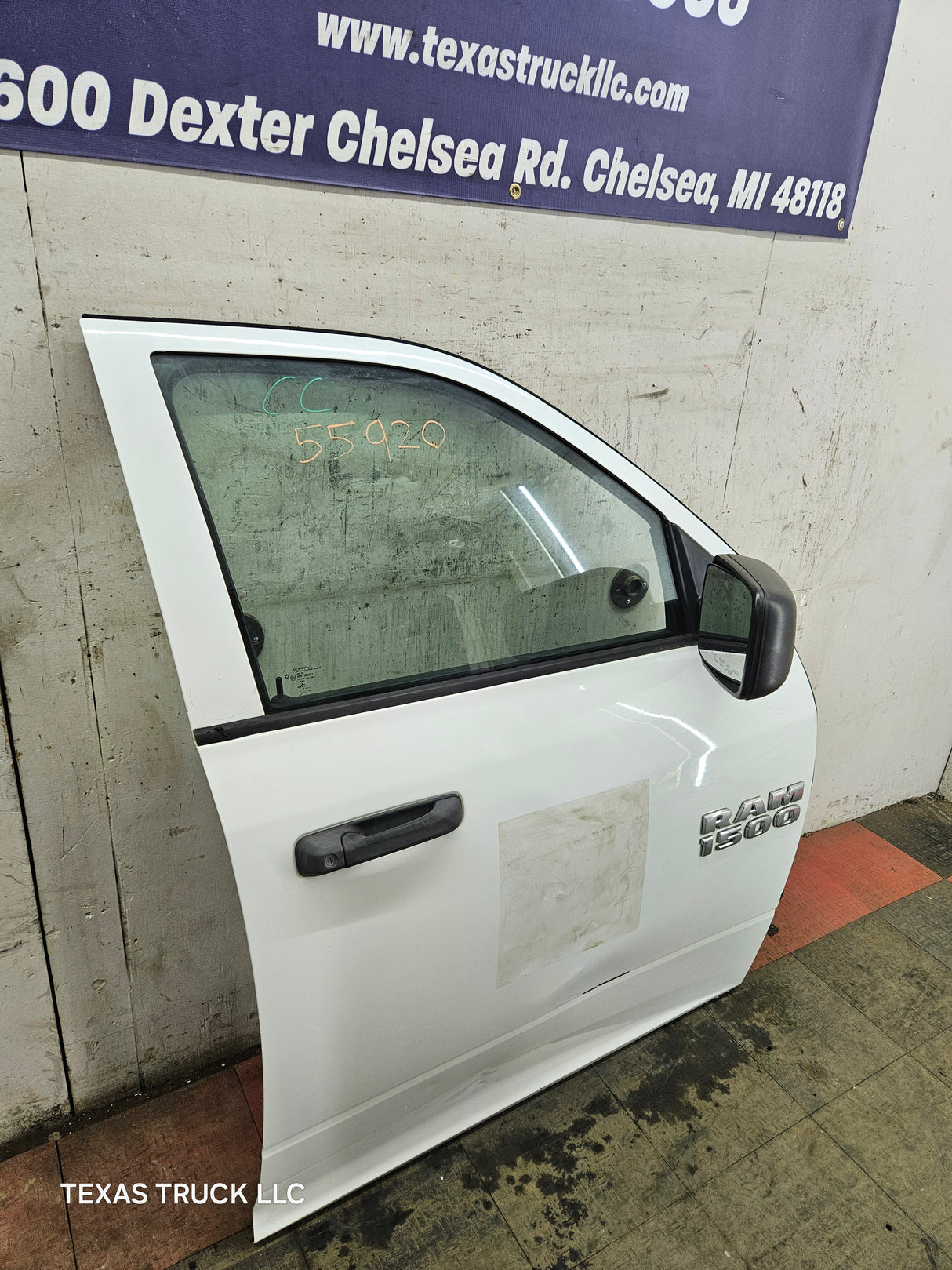 2009-2018 Dodge Ram 4th Gen Passenger Side RH Front Quad Cab Door 1500 2500 3500 4500 5500 - Bright White Clear Coat