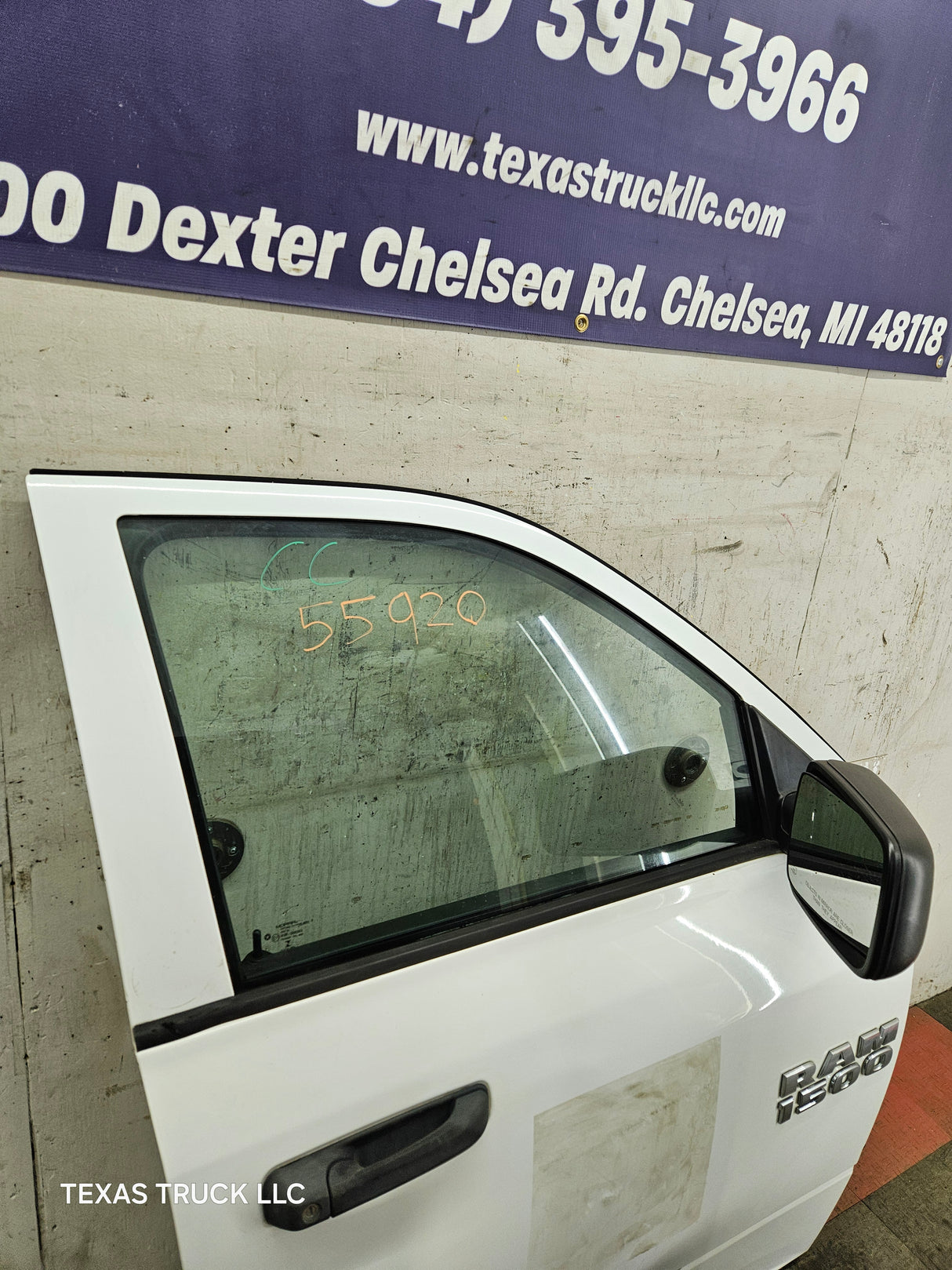 2009-2018 Dodge Ram 4th Gen Passenger Side RH Front Quad Cab Door 1500 2500 3500 4500 5500 - Bright White Clear Coat