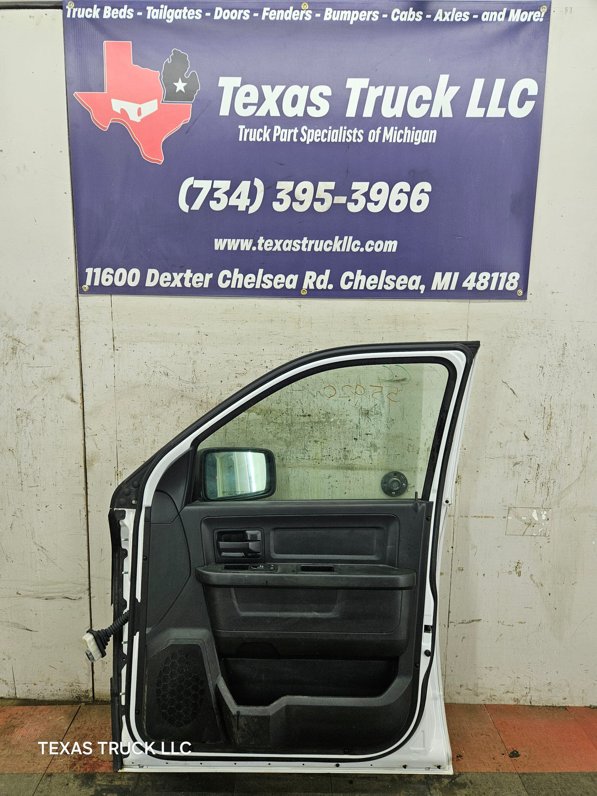 2009-2018 Dodge Ram 4th Gen Passenger Side RH Front Quad Cab Door 1500 2500 3500 4500 5500 - Bright White Clear Coat
