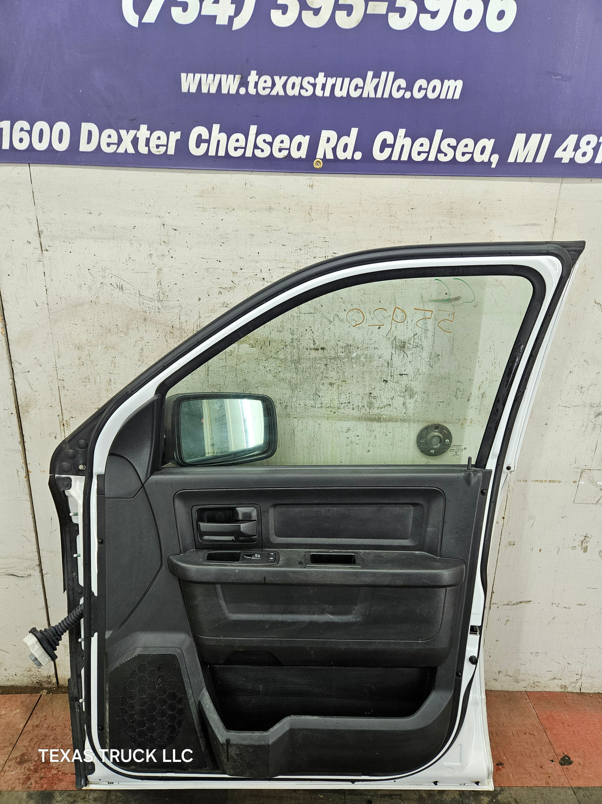 2009-2018 Dodge Ram 4th Gen Passenger Side RH Front Quad Cab Door 1500 2500 3500 4500 5500 - Bright White Clear Coat