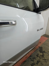 2009-2018 Dodge Ram 4th Gen Passenger Side RH Front Quad Cab Door 1500 2500 3500 4500 5500 - Bright White Clear Coat & Pebble Beige/Bark Brown