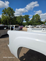 2007-2013 GMC Sierra 1500 2500 3500 HD 6' 6" Short Truck Bed - Summit white