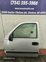 1999-2006 Chevrolet Silverado / GMC Sierra 1500 2500 3500 HD Front Driver Side Door LH - Pewter/Tan