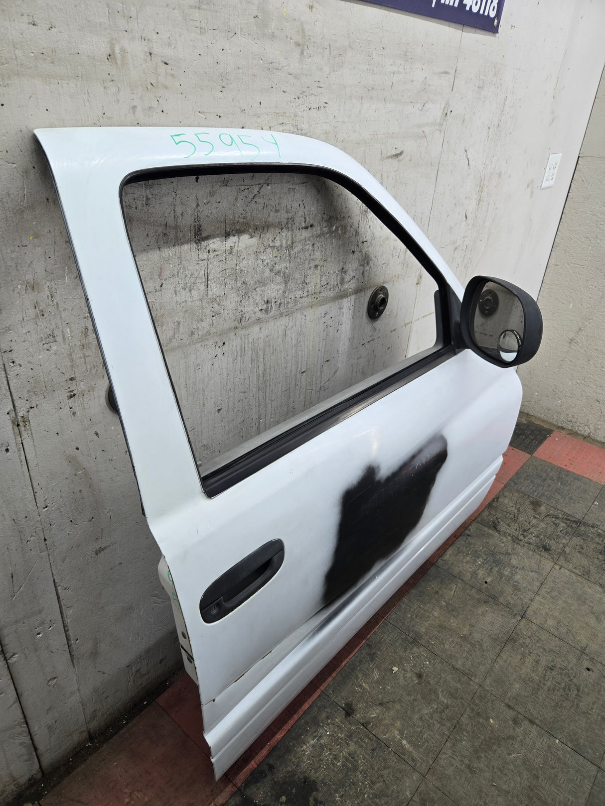 1994-2002 Dodge Ram 2nd Gen RH Passenger Side Front Door Regular Cab / 2 Door Ext Cab 1500 2500 3500 ROUND CORNER - White