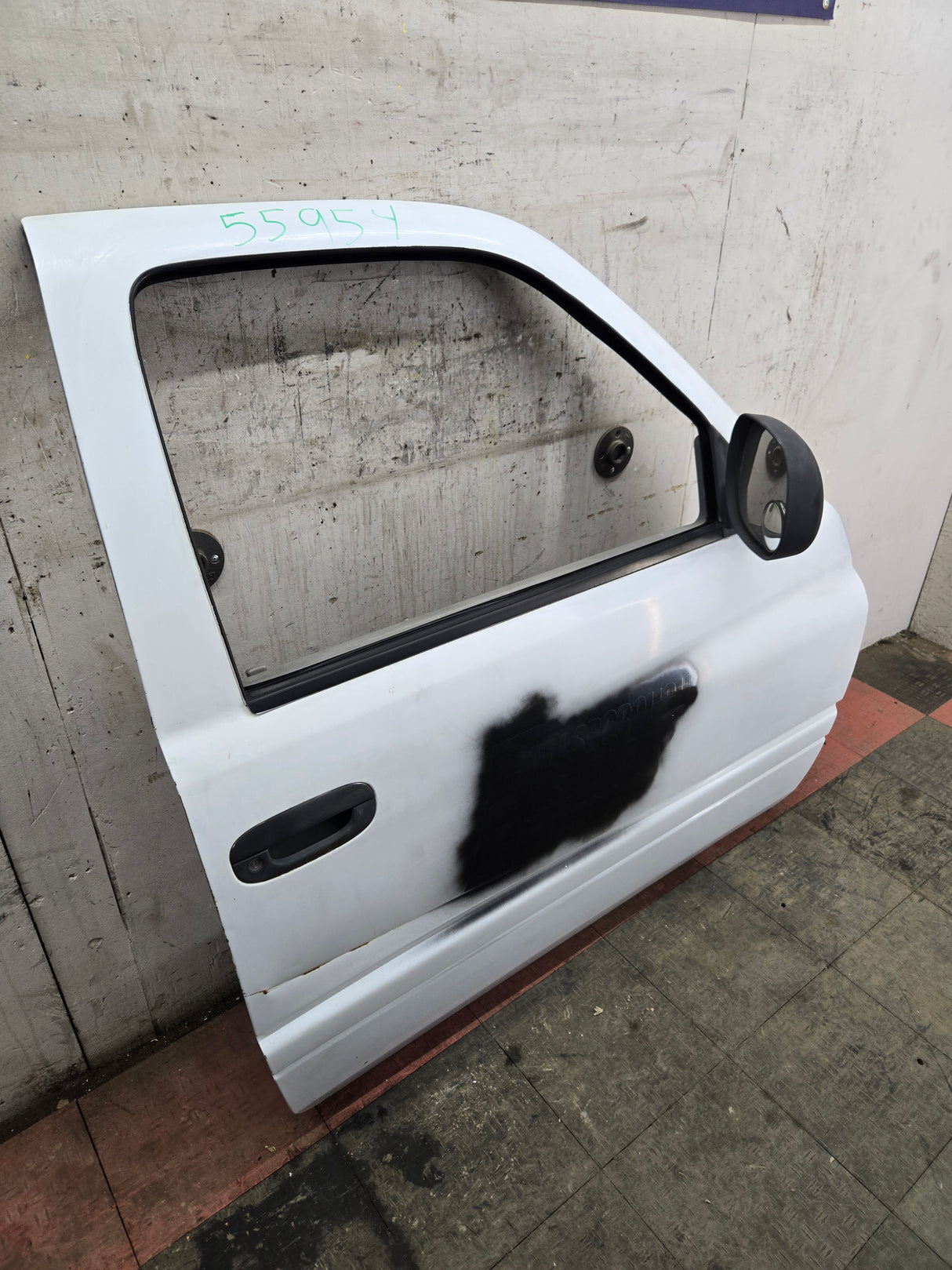 1994-2002 Dodge Ram 2nd Gen RH Passenger Side Front Door Regular Cab / 2 Door Ext Cab 1500 2500 3500 ROUND CORNER - White