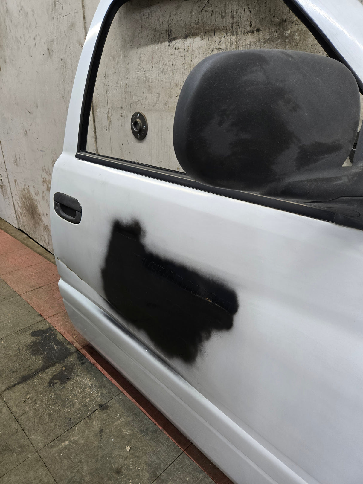 1994-2002 Dodge Ram 2nd Gen RH Passenger Side Front Door Regular Cab / 2 Door Ext Cab 1500 2500 3500 ROUND CORNER - White
