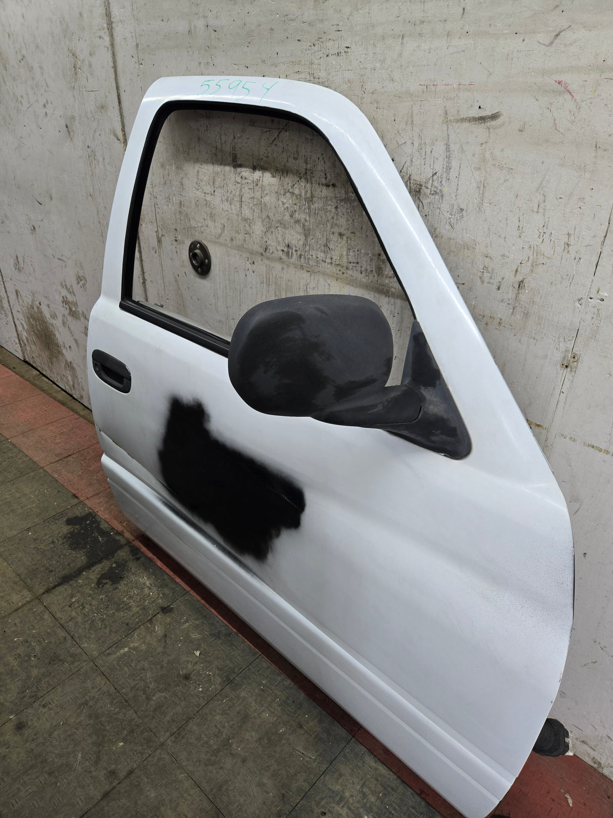 1994-2002 Dodge Ram 2nd Gen RH Passenger Side Front Door Regular Cab / 2 Door Ext Cab 1500 2500 3500 ROUND CORNER - White