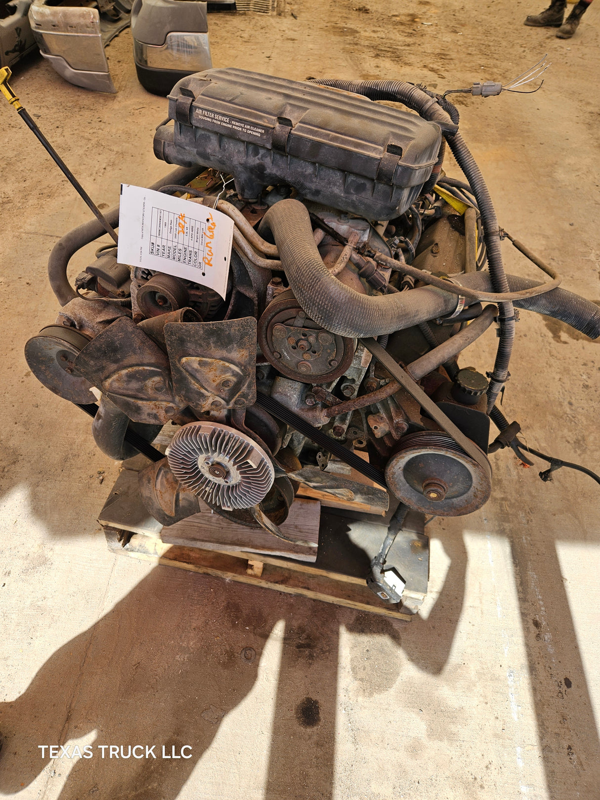 1999-2002 Dodge Ram 1500 2500 3500 360 5.9L V8 Magnum Engine Ran Great 28k Miles