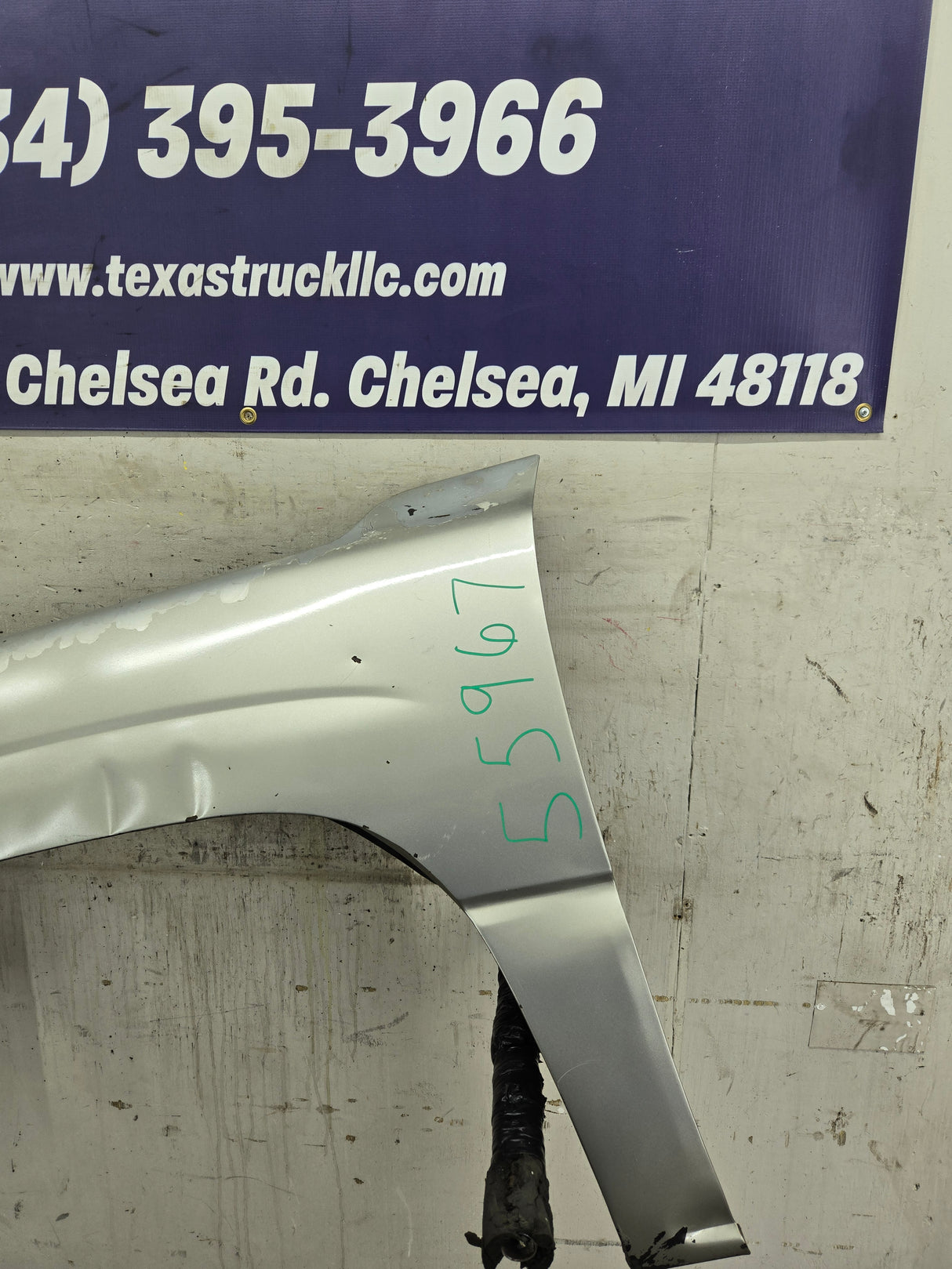 1999-2002 Chevrolet Silverado / Tahoe / Suburban 1500 2500 3500 HD LH Driver Side Front Fender - Pewter