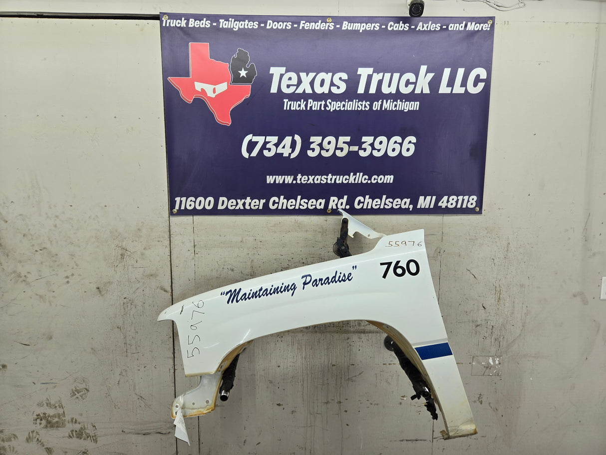 1999-2002 Chevrolet Silverado / Tahoe / Suburban 1500 2500 3500 HD LH Driver Side Front Fender - White