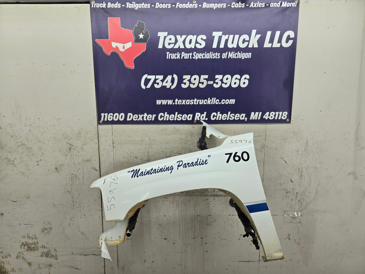 1999-2002 Chevrolet Silverado / Tahoe / Suburban 1500 2500 3500 HD LH Driver Side Front Fender - White