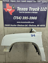 2003-2007 Chevrolet Silverado / Tahoe / Suburban 1500 2500 3500 HD LH Driver Side "Cateye" Front Fender - Summit White