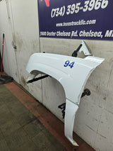 2003-2007 Chevrolet Silverado / Tahoe / Suburban 1500 2500 3500 HD LH Driver Side "Cateye" Front Fender - Summit White