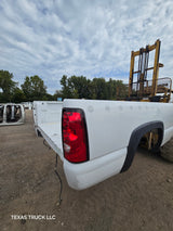 1999-2007 Chevrolet Silverado / GMC Sierra 1500 2500 3500 HD 8' Long Bed Truck Bed - Summit White