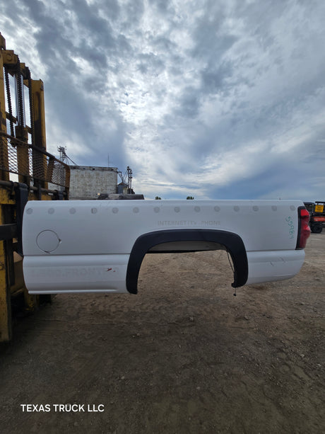 1999-2007 Chevrolet Silverado / GMC Sierra 1500 2500 3500 HD 8' Long Bed Truck Bed - Summit White
