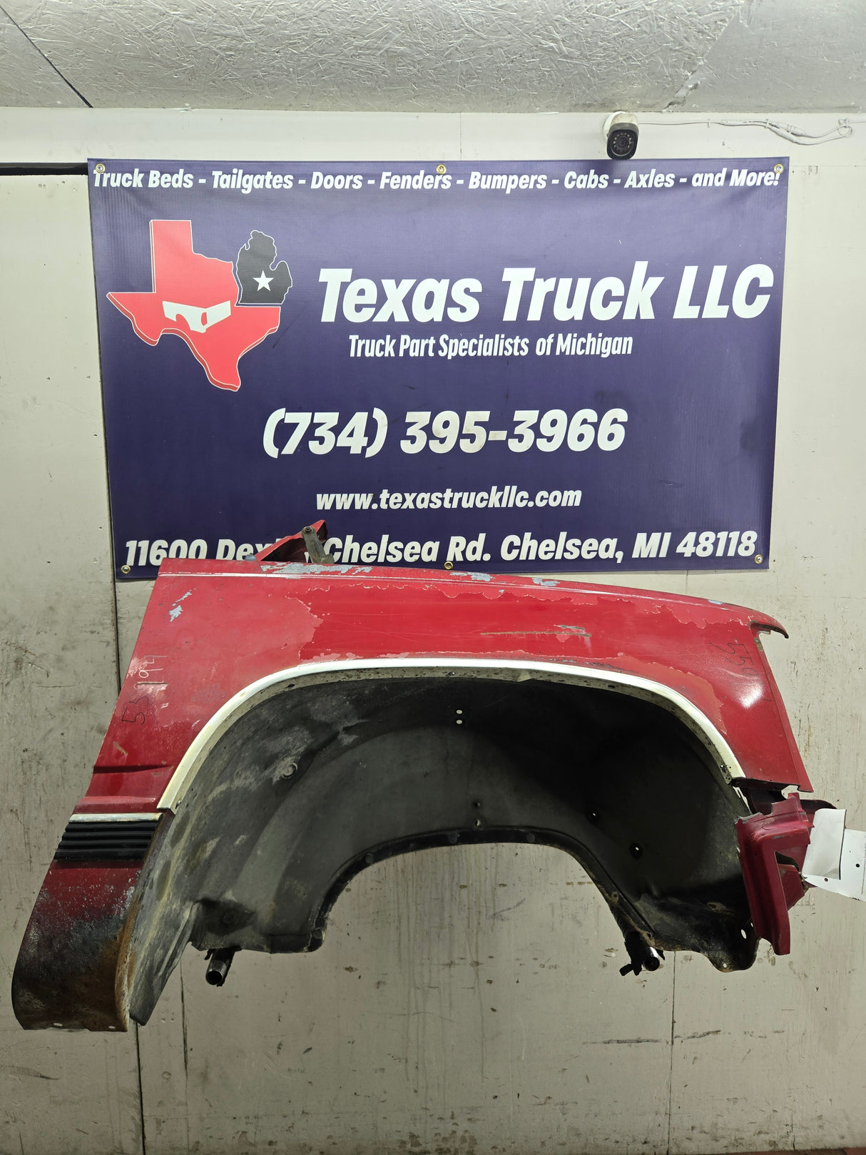 1988-1998 Chevrolet / GMC 1500 2500 3500 Right Hand Passenger Side Front Fender - Red
