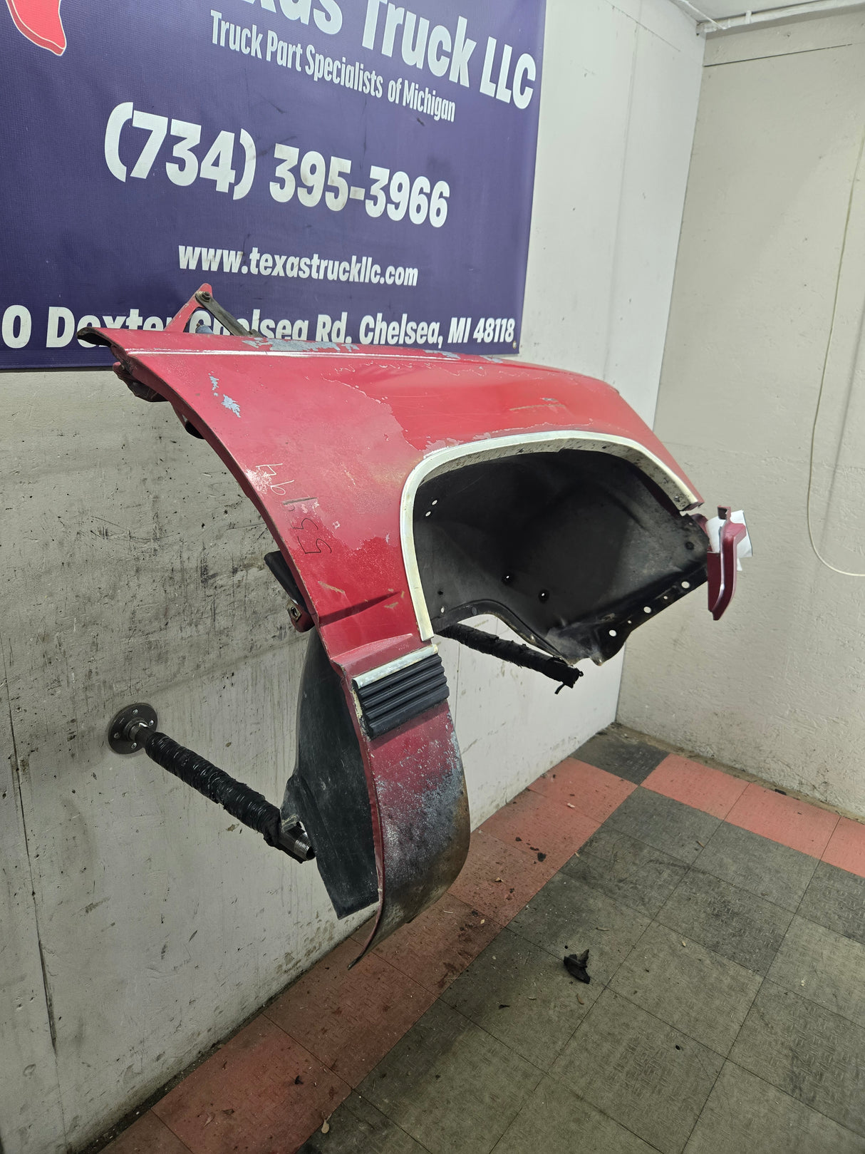 1988-1998 Chevrolet / GMC 1500 2500 3500 Right Hand Passenger Side Front Fender - Red