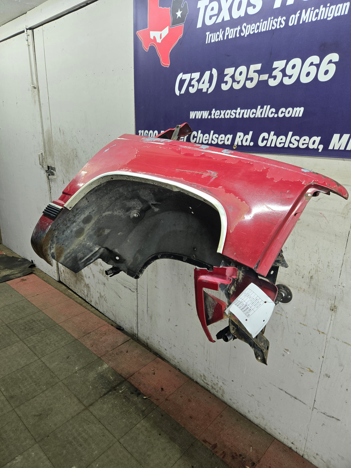 1988-1998 Chevrolet / GMC 1500 2500 3500 Right Hand Passenger Side Front Fender - Red