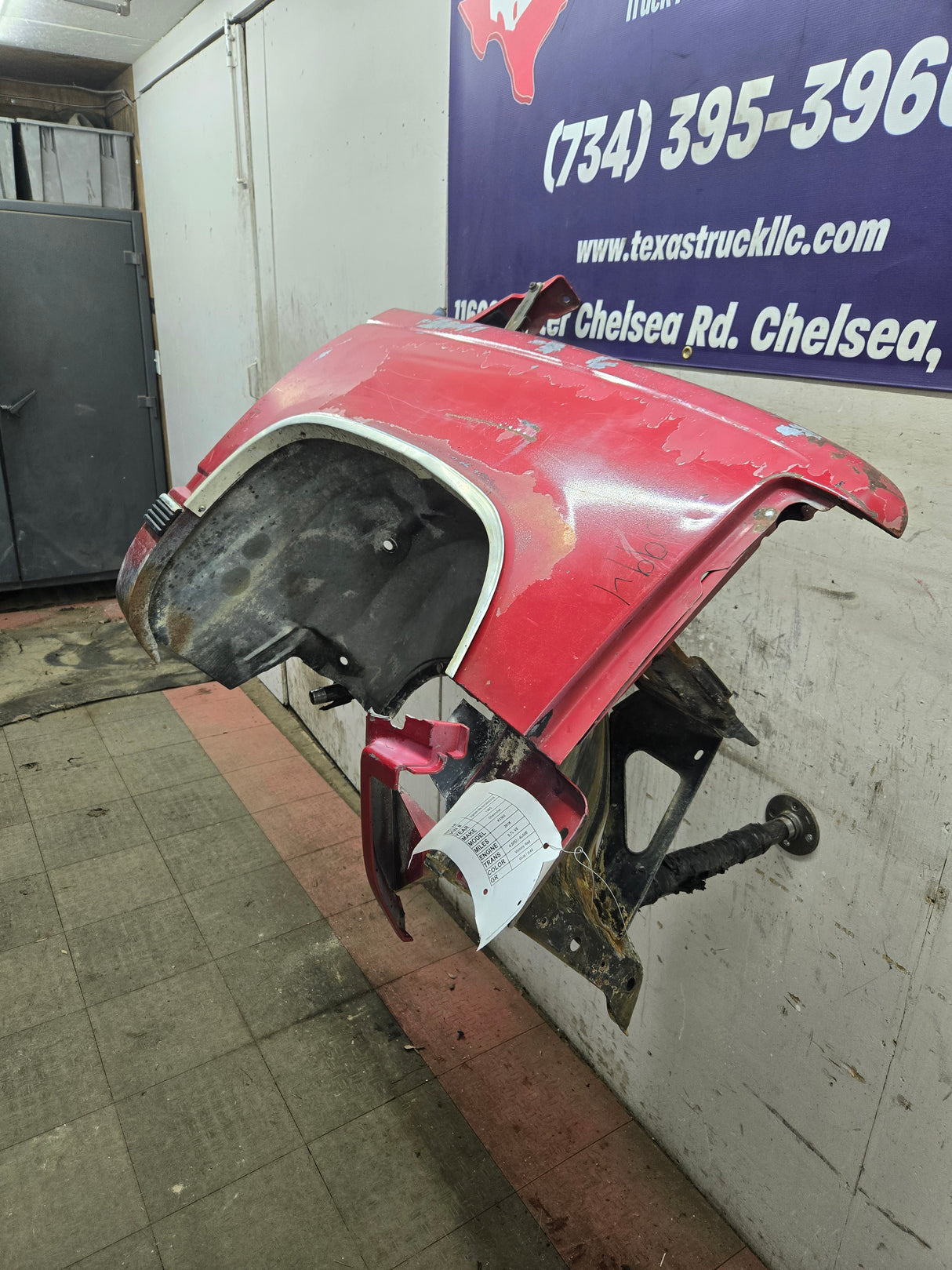 1988-1998 Chevrolet / GMC 1500 2500 3500 Right Hand Passenger Side Front Fender - Red