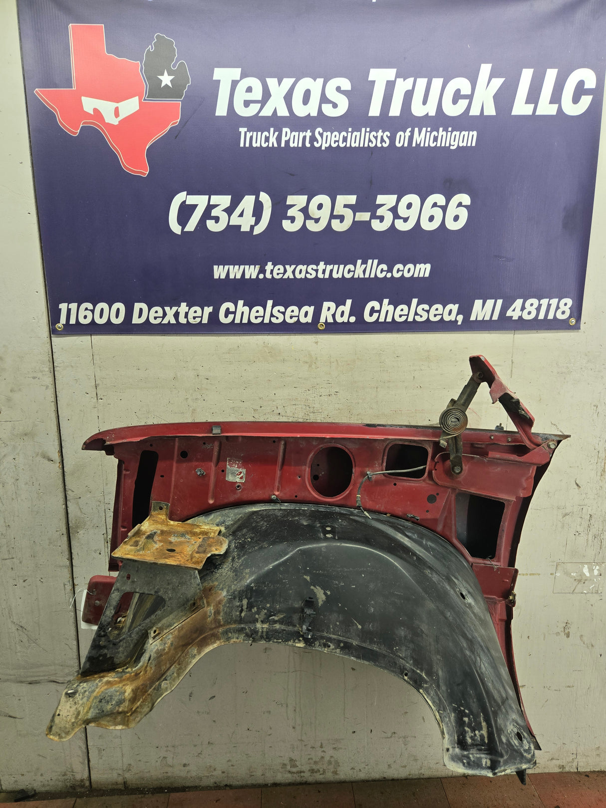 1988-1998 Chevrolet / GMC 1500 2500 3500 Right Hand Passenger Side Front Fender - Red